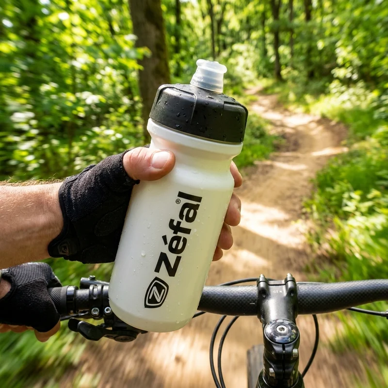 Zéfal Trinkflasche Sense Soft Weiß 800 ml - auslaufsichere Sporttrinkflasche