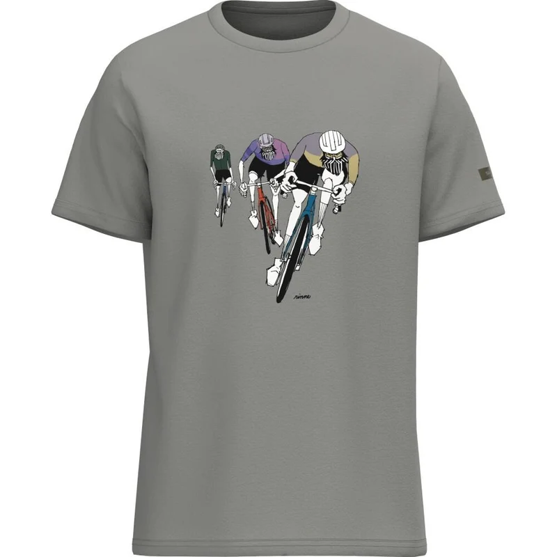 SHIMANO Sentiero Ltd. T-Shirt, Gray Road, XL Gray - komfortables Bike-Lifestyle-Shirt