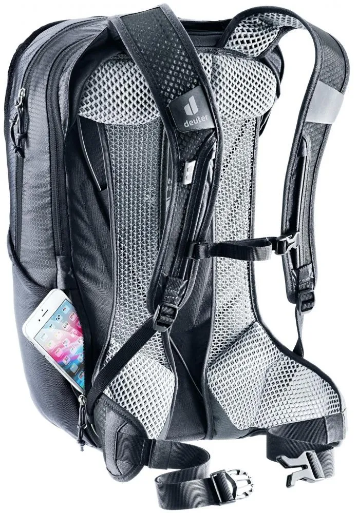 Deuter Race Air 14+3 Fahrradrucksack 14 Liter Black - Extrem leichter Bike-Rucksack mit Aircomfort