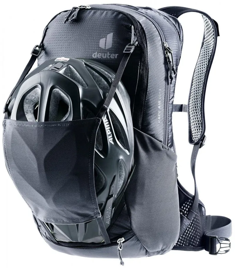 Deuter Race Air 14+3 Fahrradrucksack 14 Liter Black - Extrem leichter Bike-Rucksack mit Aircomfort