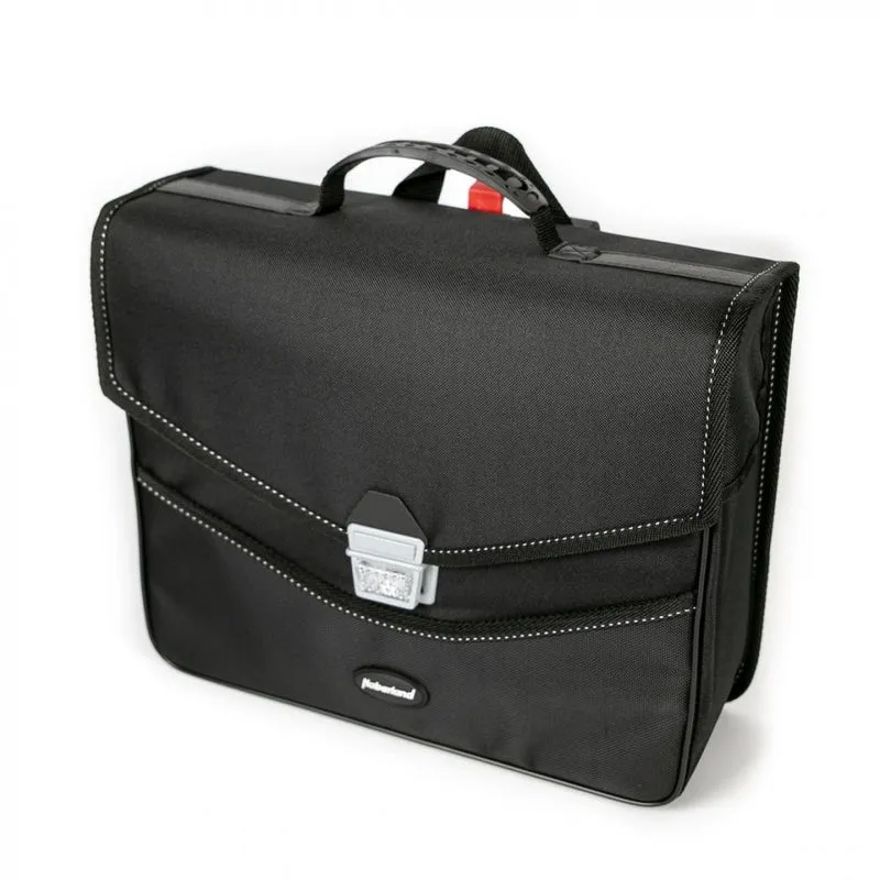 Haberland Einzeltasche 14l Comfort schwarz - stabile Gepäckträgertasche mit Kompaktschiene