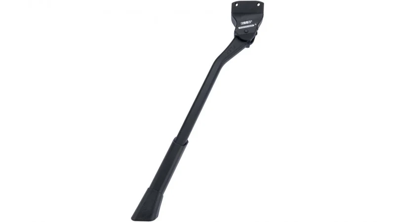 Pletscher Hinterbauständer Comp Flex Light 20-29 Zoll - verstellbarer Aluminium-Ständer, 40 mm, pulverbeschichtet, mit glasfaserverstärktem Kunststofffuß, bis 50 kg belastbar, schwarz