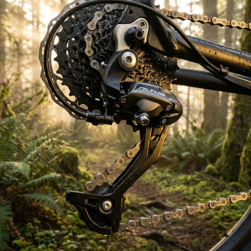 Shimano Altus RD-M370 9-fach Schaltwerk Schwarz - präzise MTB- und Trekking-Schaltperformance