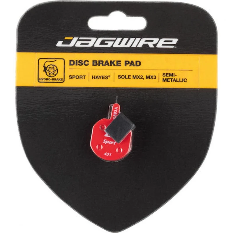 Jagwire Disc Bremsbeläge Sport Semi-Metallic - Hervorragende Bremsleistung für Mountainbikes