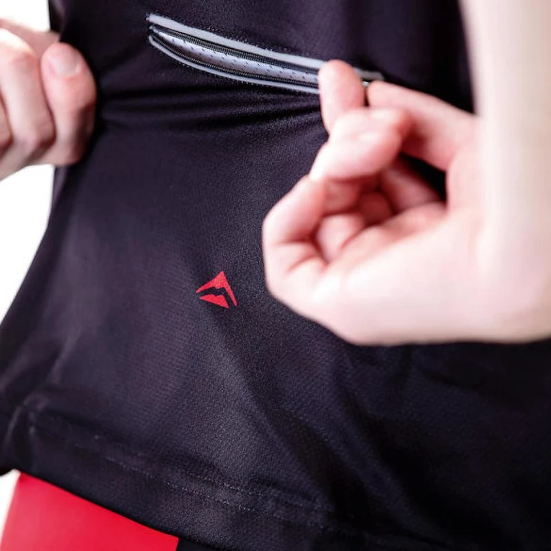 Merida Trikot ACTIVE STRIPE Herren schwarz/rot S Schwarz/rot - atmungsaktives Radtrikot