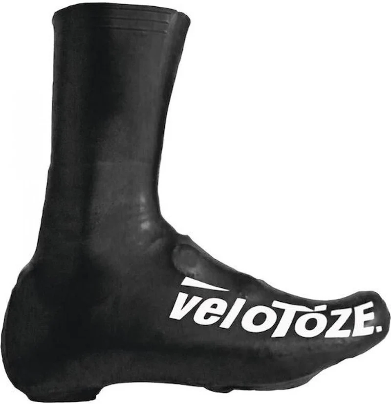 VeloToze Überschuh 2.0 lang schwarz M - wasserdichter Aero-Überschuh für kalte Tage