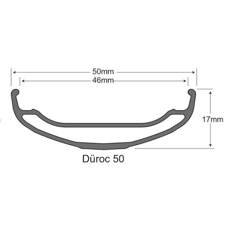 SUNringle Felge Düroc 50 29" 28 Loch Schwarz - robuste Tubeless-Ready-Enduro-Felge