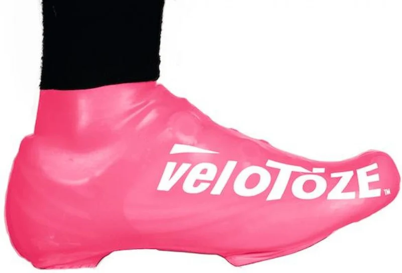VeloToze Überschuh 2.0 kurz pink L/XL Pink - wasserdichter Aero-Überschuh für kalte Tage