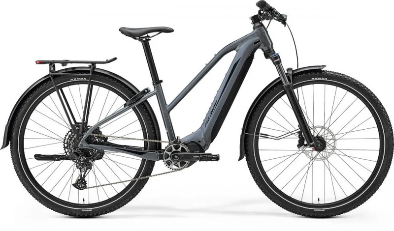 Merida eBig.Tour 675 EQ IV2 grau/schwarz XL (53) Grau/Schwarz - komfortables E-Trekkingbike