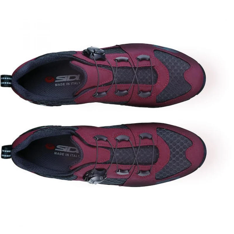 Sidi MTB Turbo burgundy/black 41 Burgunder/schwarz - leistungsstarker MTB-Schuh mit Outdoor-Sohle