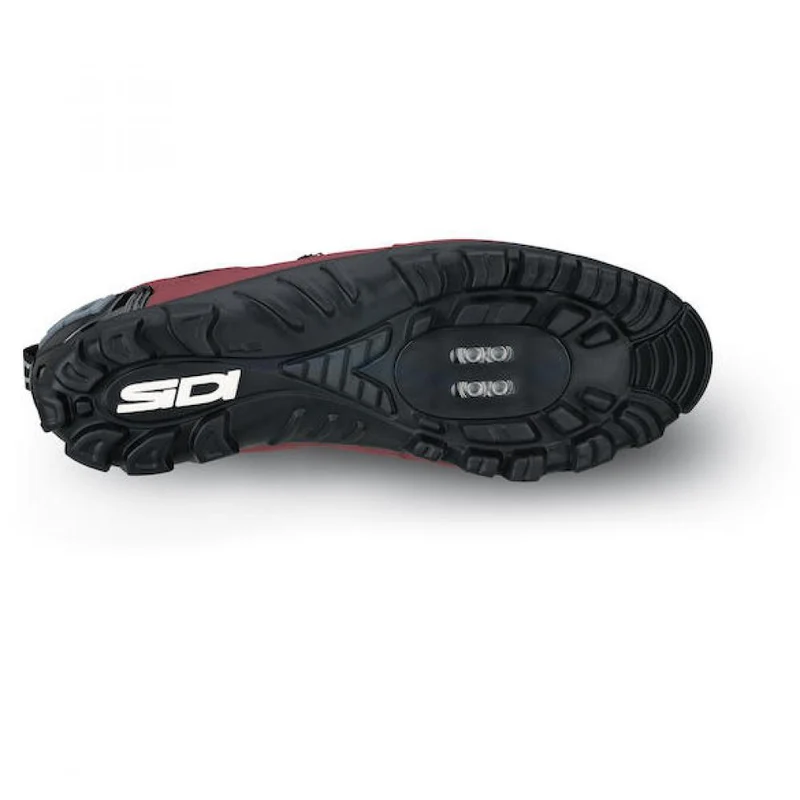 Sidi MTB Turbo burgundy/black 41 Burgunder/schwarz - leistungsstarker MTB-Schuh mit Outdoor-Sohle