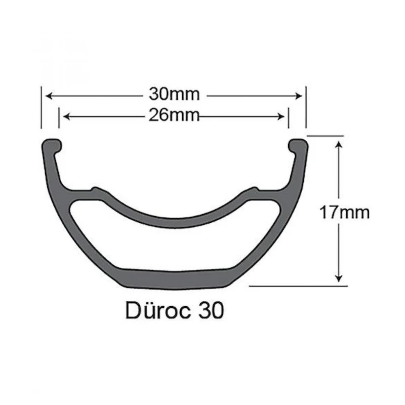 SUNringle Felge Düroc 30 20" 20 Zoll schwarz - leistungsstarke Kinder-MTB-Felge