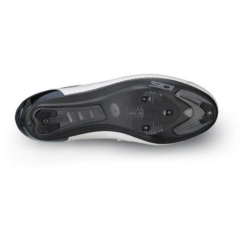 Sidi ROAD Tri-Sixty white 46.5 Weiß - Triathlon-Rennradschuh mit maximaler Kraftübertragung