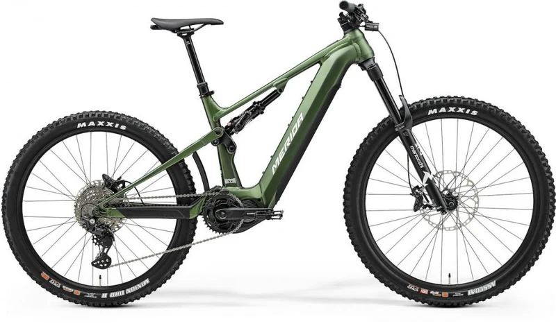 Merida eONE-SIXTY 675 IV1 L (45) grün/weiß - leistungsstarkes E-MTB für anspruchsvolle Trails