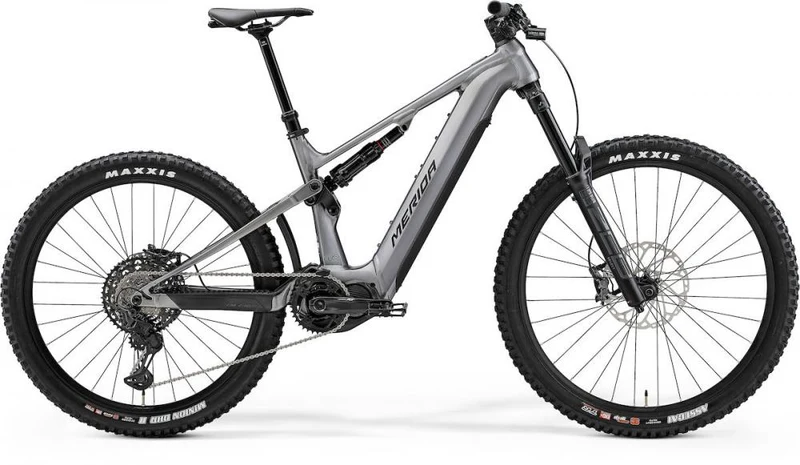 Merida eONE-SIXTY 875 IV1 gunmetal/schwarz L (45) - leistungsstarkes E-Enduro Fully