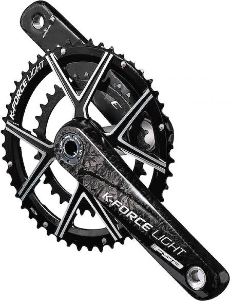 FSA Kurbelgarnitur K-Force Light Road Modular 175 mm Schwarz - leichte Performance-Kurbel