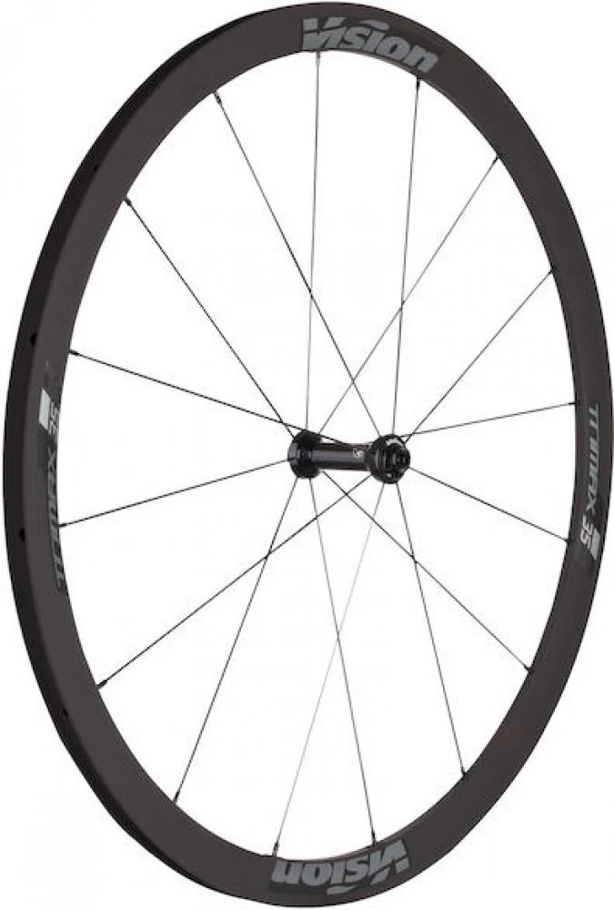 Vision Laufradsatz Trimax 35 KB Clincher 622x19 mm Schwarz - schneller Allround-Laufradsatz