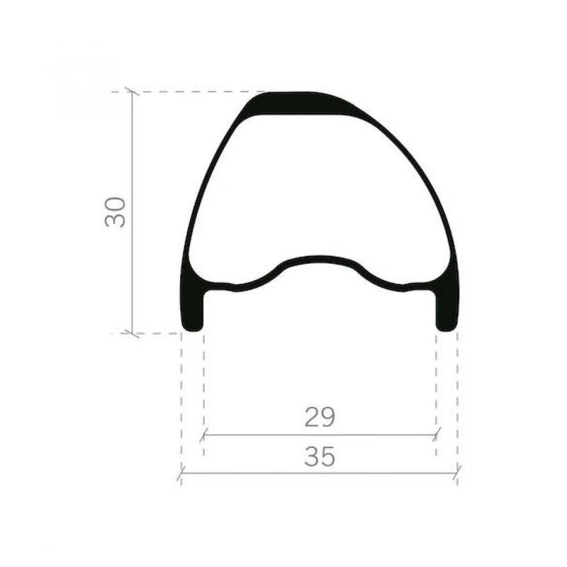FSA Laufradsatz Gradient i29 WideR 27,5" 584x29 mm schwarz - robuster Carbon-Trail-Laufradsatz