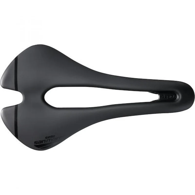 Selle San Marco Sattel Aspide Short Sport 139 x 250 mm Schwarz - kurzer Rennradsattel mit Komfortöffnung