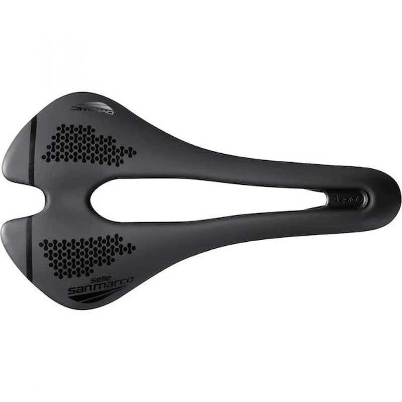 Selle San Marco Sattel Aspide Short Dynamic 139 x 250 mm Schwarz - kurzer Rennradsattel mit Komfort
