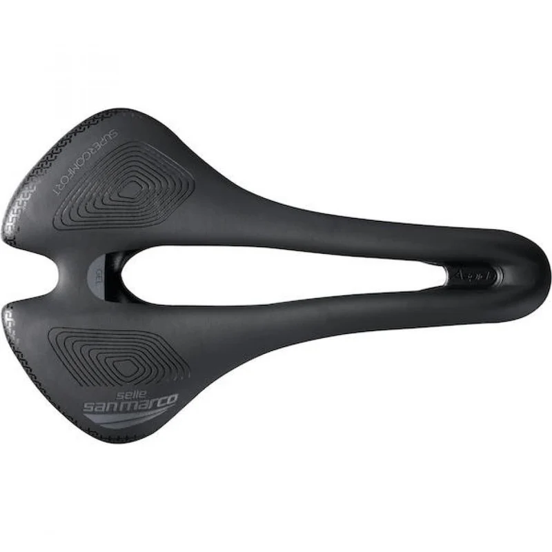 Selle San Marco Sattel Aspide Short Supercomfort Racing 140 x 250 mm Schwarz - maximaler Komfort