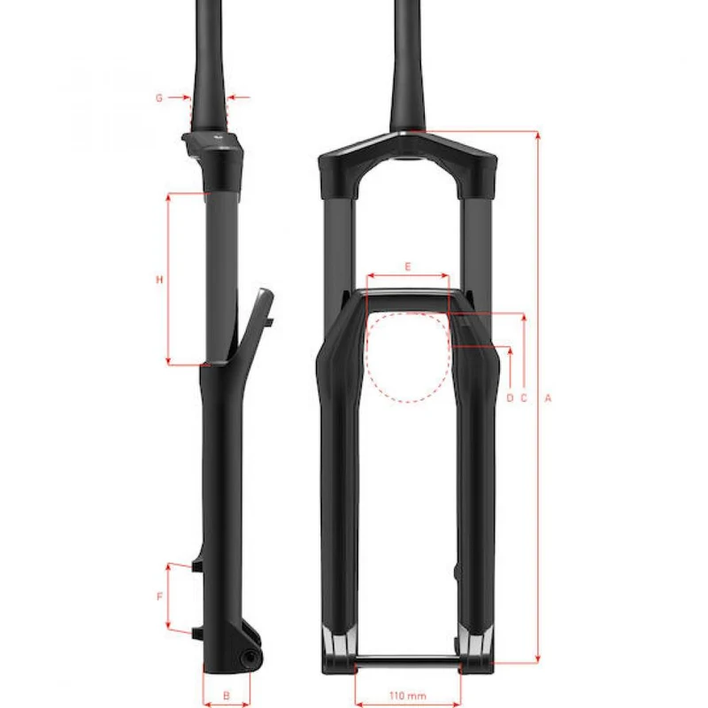 DT Swiss Federgabel F 232 ONE 29" 110 mm Schwarz - leichte XC-Performance