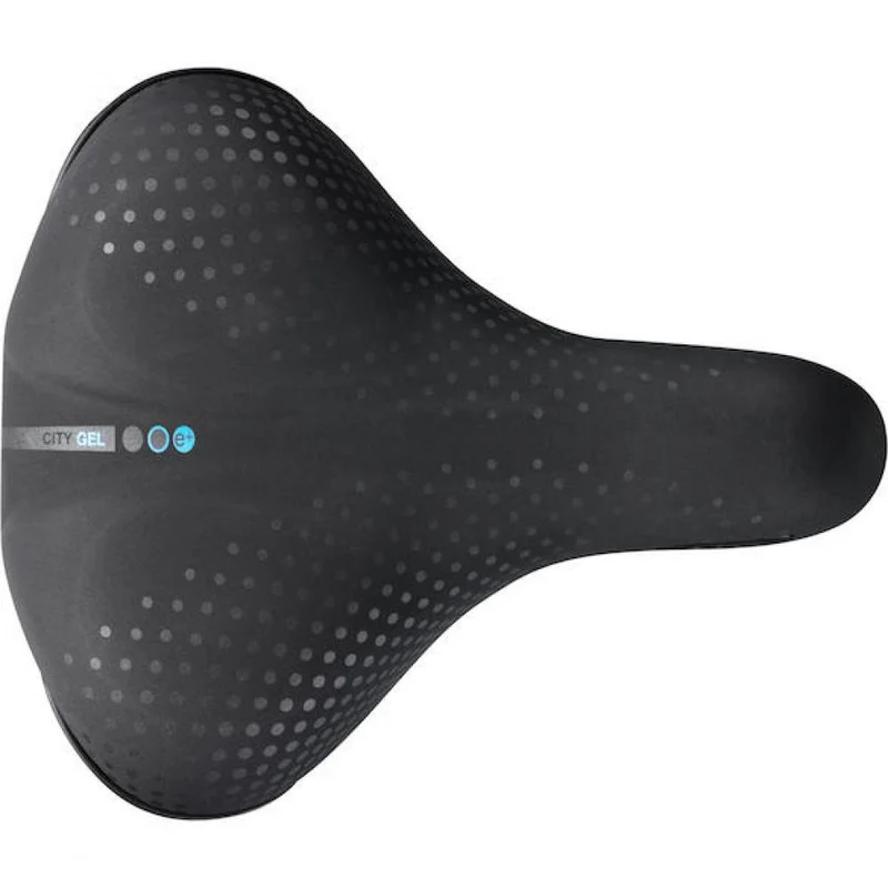 Selle San Marco Sattel City Gel 220 x 269 mm Schwarz - komfortabler City-Fahrradsattel mit Gelpolsterung