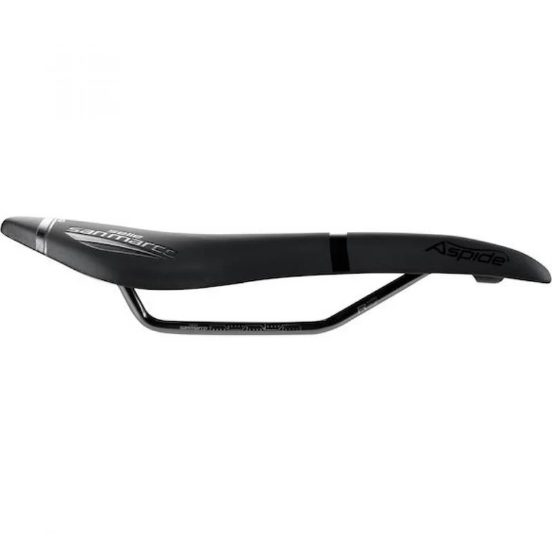Selle San Marco Sattel Aspide Racing 132 x 277 mm Schwarz - leichter Race-Sattel mit Open-Fit