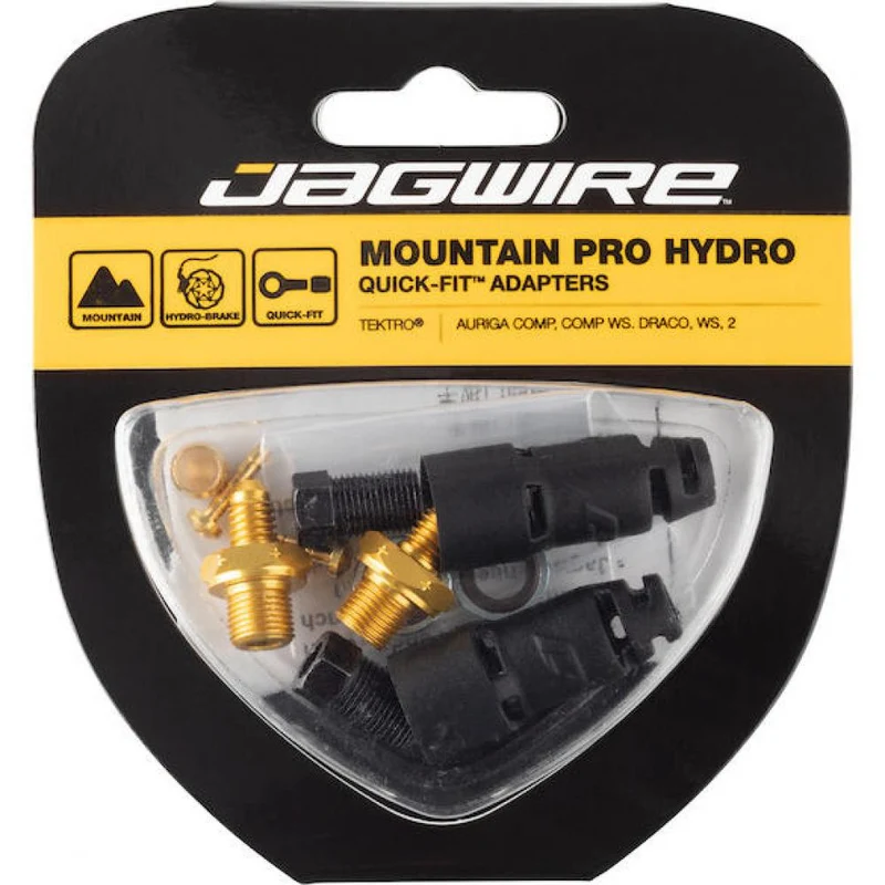 Jagwire Anschlussset Pro Quick-Fit Adapter für Tektro/TRP - Schwarz/gold - moderne Ausführung