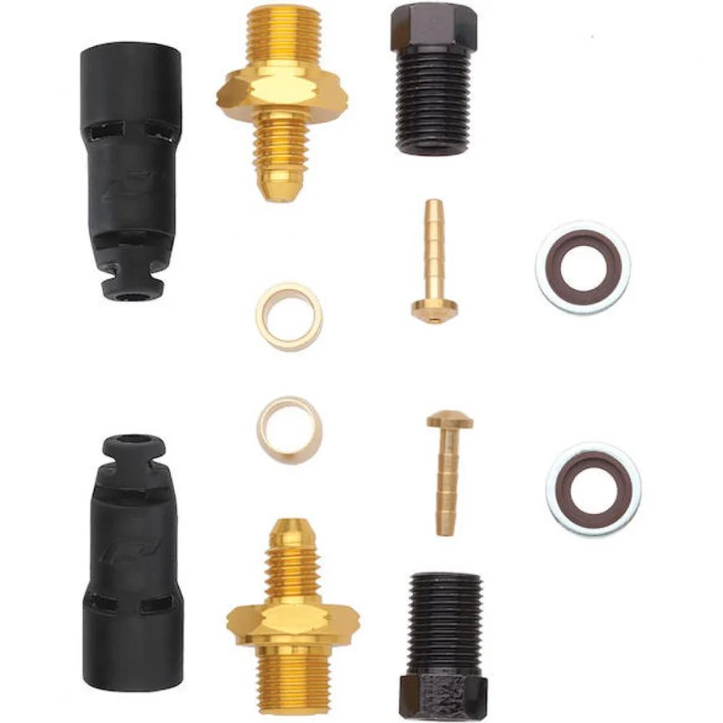 Jagwire Anschlussset Pro Quick-Fit Adapter für Tektro/TRP - Schwarz/gold - zeitgemäße Lösung