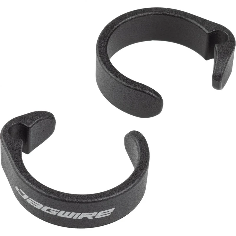 Jagwire Clip Ringe Standardgröße Schwarz - saubere Kabelführung am E-Bike-Lenker