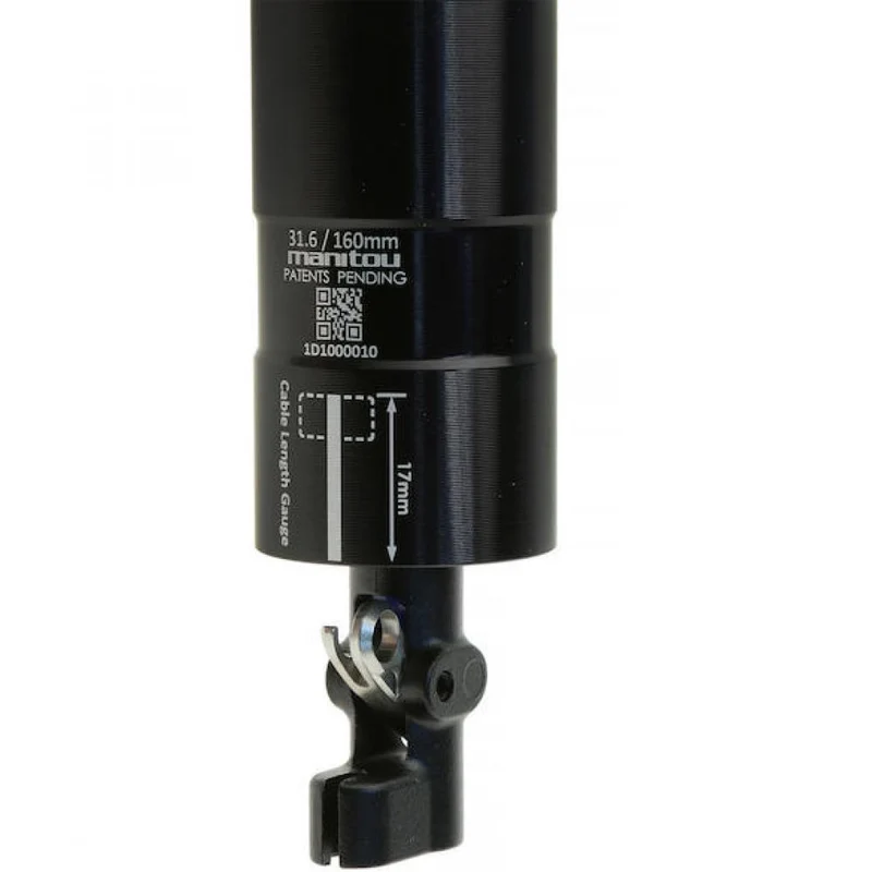 Manitou Vario-Sattelstütze Jack 31,6 mm Schwarz - stufenloser Dropper für moderne MTB-Performance