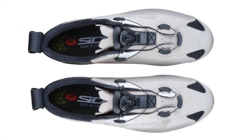 Sidi ROAD Tri-Sixty white 43 Weiß - Triathlon-Rennradschuh mit C-BOOST Carbonsohle