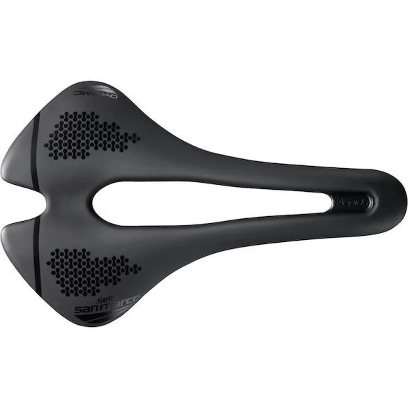 Selle San Marco Sattel Aspide Short Dynamic 155 x 250 mm Schwarz - kurzer Performance-Rennradsattel