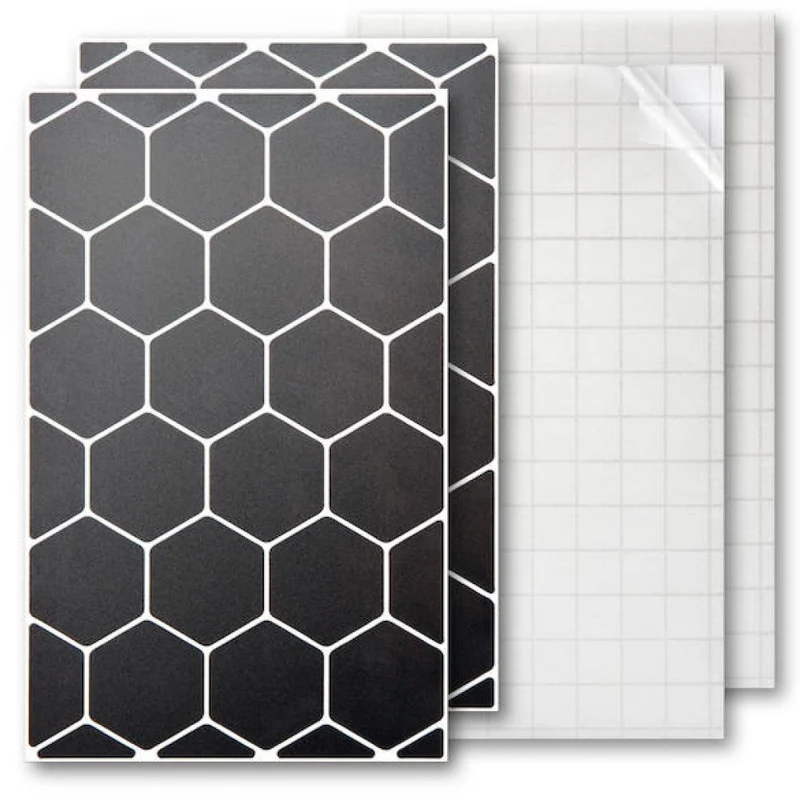 Luxshield Reflektor-Sticker Hexagon Größe Uni Schwarz - mehr Sicherheit im Stradenverkehr