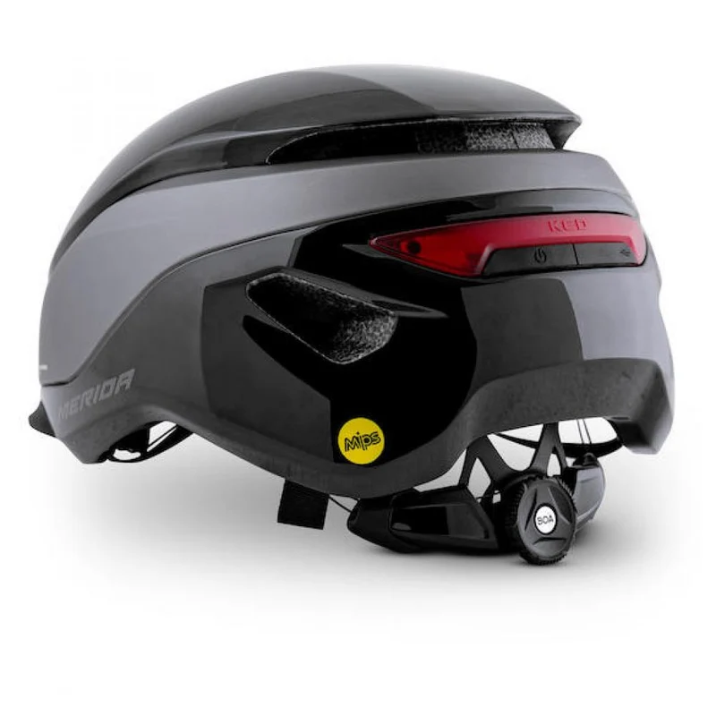 MERIDA Mitro UE-1 Fahrradhelm L - MIPS, BOA, Schwarz/Grau