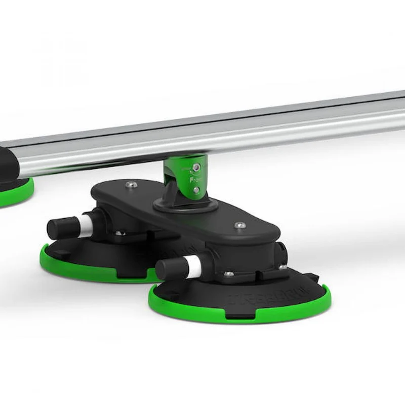 TreeFrog Crossbar Träger Silber Max 1220 x 150-330mm Silber - flexibler Dachträger ohne Reling