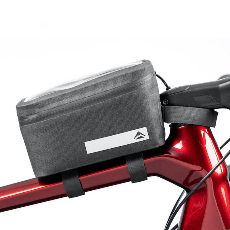 Merida Oberrohrtasche SMARTPHONE L 1,4 L Grau - praktische Rahmentasche mit Handyfach