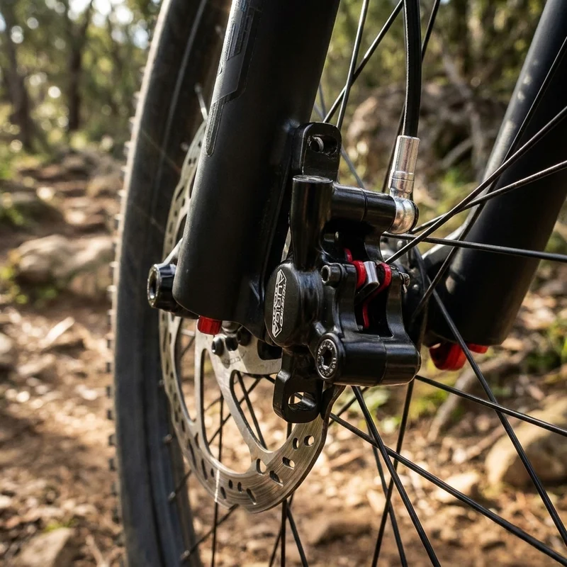 TEKTRO Bremssattel Auriga Twin HD-T525 Postmount Schwarz - präzise 2-Kolben Scheibenbremse