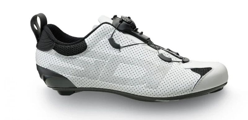 Sidi ROAD Tri-Sixty white 44 Weiß - Triathlon-Rennradschuh mit Carbonsohle