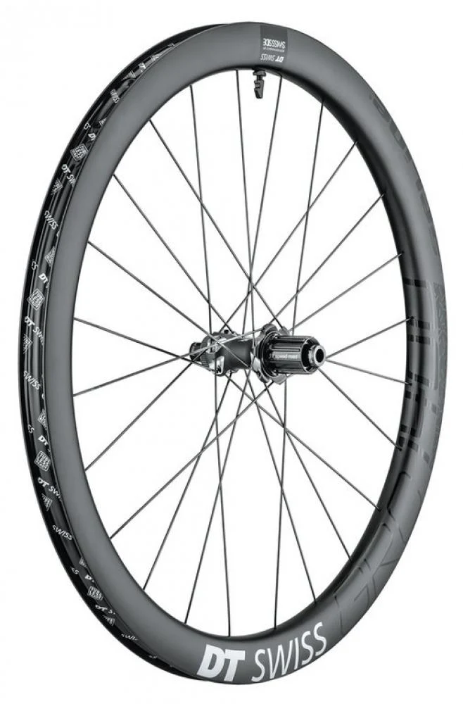DT Swiss Laufrad GRC 1400 Spline Disc 584 x 24 mm schwarz - aerodynamisches Carbon-Gravelrad