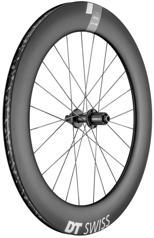 DT Swiss Laufrad ARC 1400 Dicut Disc 622 x 20 mm Schwarz - aerodynamischer Carbon-Laufradsatz