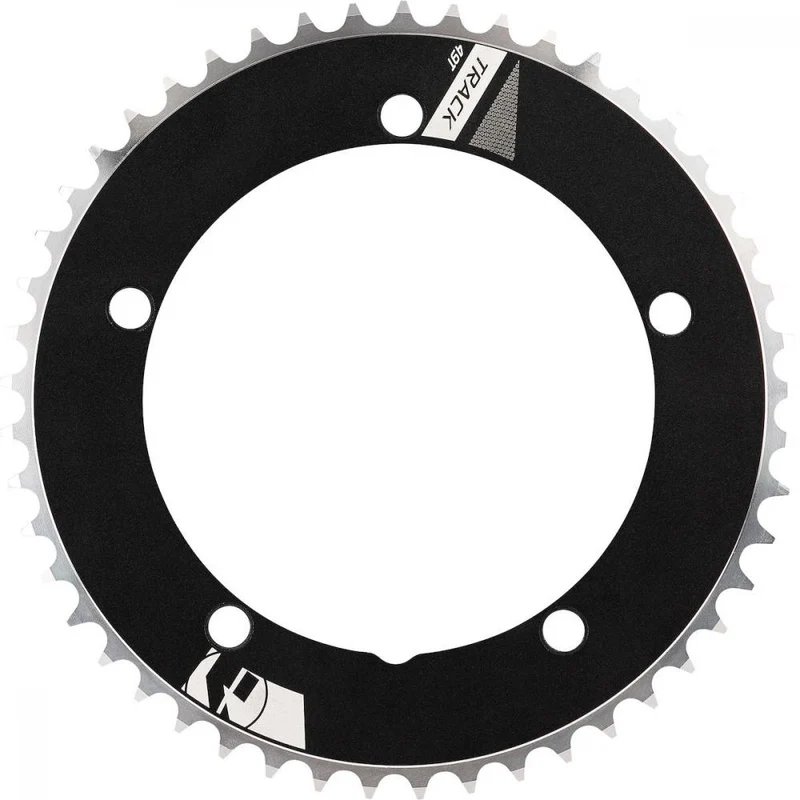 Vision Kettenblatt Track Non-Series 5-Arm 144 mm x 46 T Schwarz - CNC-gefräst AL7075/T6