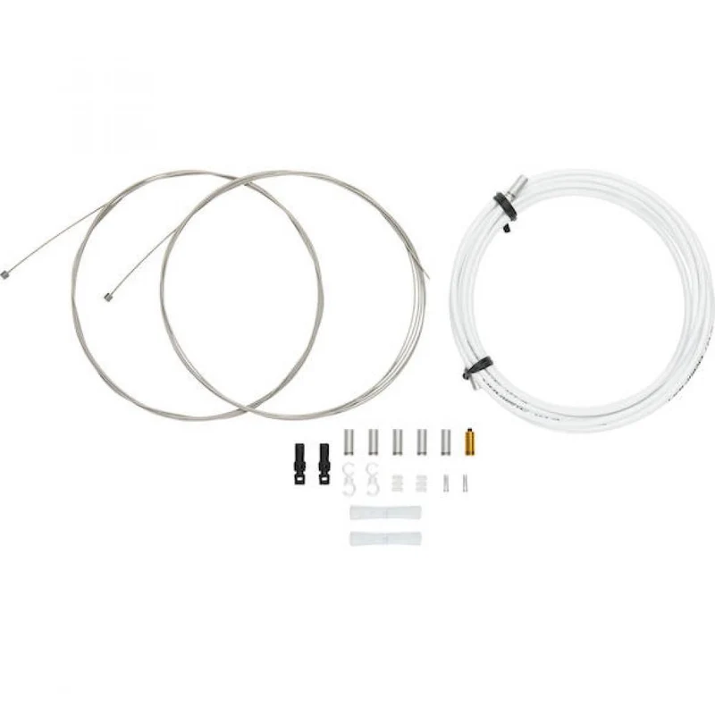 Jagwire Schaltzugset Road & Mountain Sport XL Weiß - Universal für Falträder & Tandems