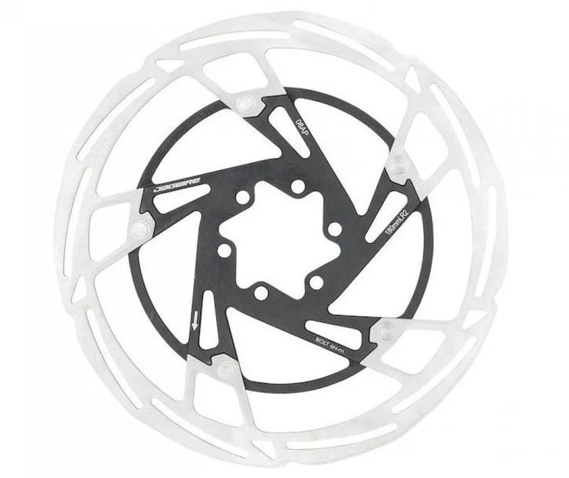 Jagwire Bremsscheibe Pro LR2 6-Loch 180 mm - Leichte Edelstahl-Bremsscheibe mit Aluminium-Spider