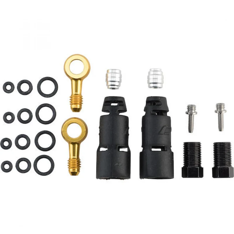 Jagwire Pro Quick-Fit Adapterset SRAM/AVID Schwarz/Gold - Langlebige Bremsleistung