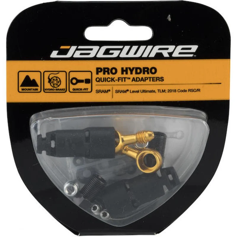 Jagwire Pro Quick-Fit Adapterset SRAM/AVID Schwarz/Gold - Langlebige Bremsleistung
