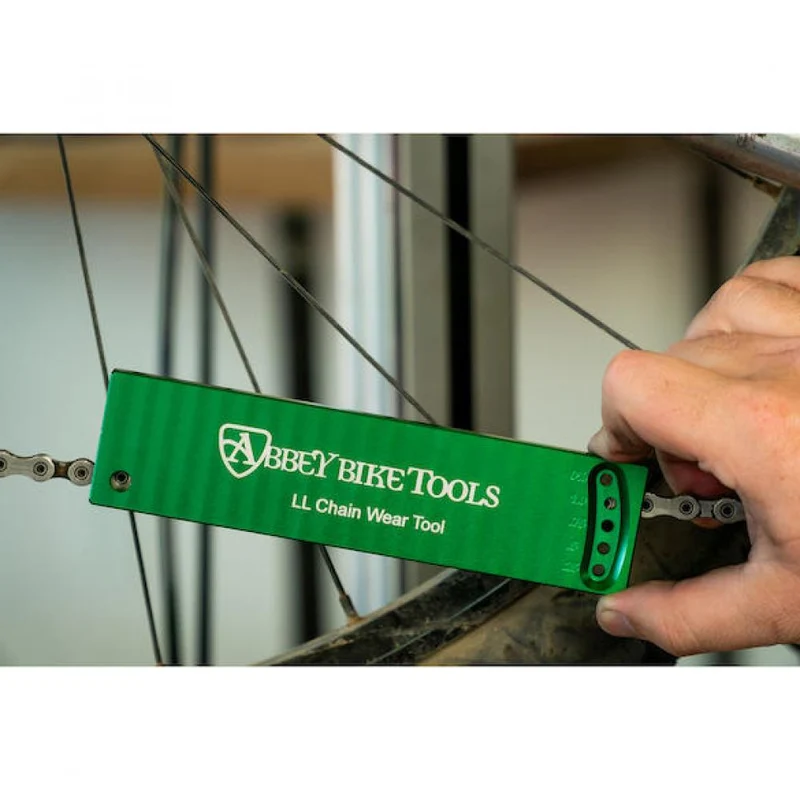 Abbey Tools Kettenverschleißlehre LL Chain Wear Standard Grün - präzise Kettenverschleißmessung