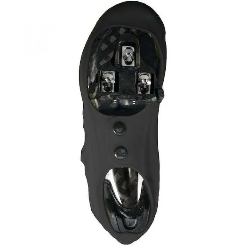 VeloToze Silicone Snap Road Überschuh L (43-46) Schwarz - Wasser- und winddicht
