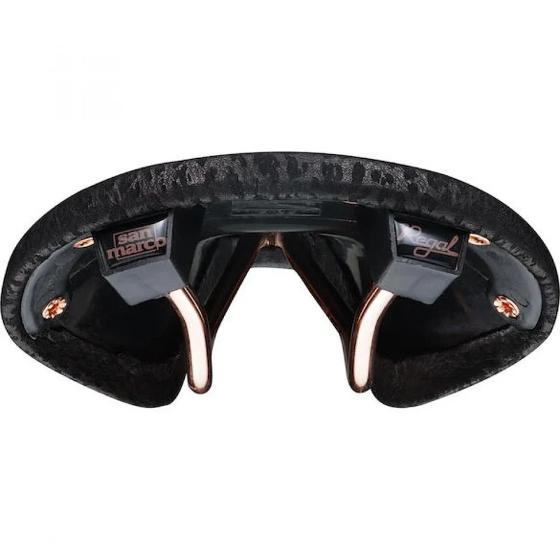 Selle San Marco Regal Le Rino Sattel 149 x 283 mm Schwarz - Klassisches Leder-Design mit Biofoam-Komfort